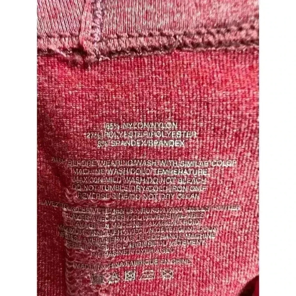 Zyia Active Women's Red Activewear Long Sleeve Shirt with Thumb Holes XL - Picture 4 of 8